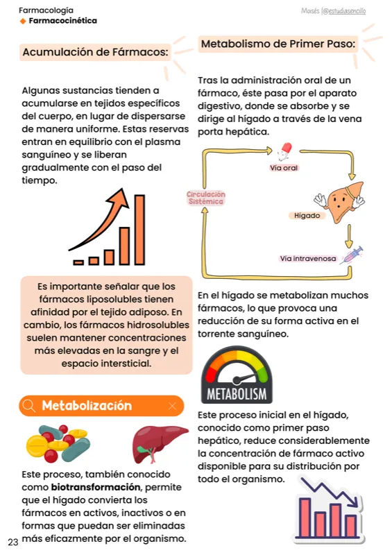 Muestra 1: página interna ilustrada de Farmacología