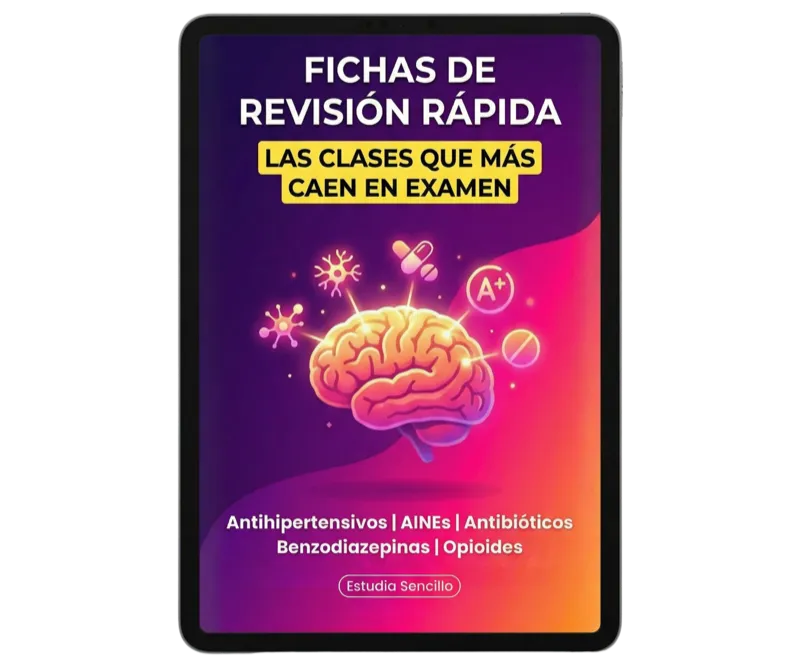Bonus: Fichas de Revisión Rápida, las 5 clases que más caen en examen